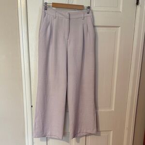 House of Harlow 1960 Wide Leg Women's Size 4 Lavender 100% polyester, pleated